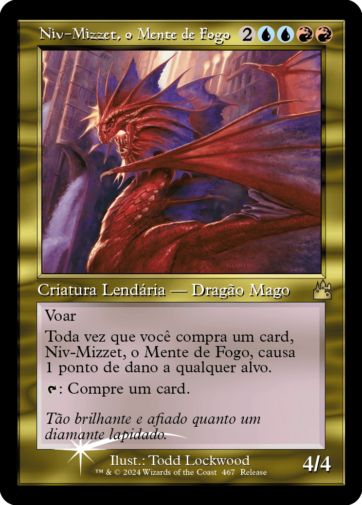 Niv-Mizzet, o Mente de Fogo / Niv-Mizzet, the Firemind - Magic: The Gathering - MoxLand