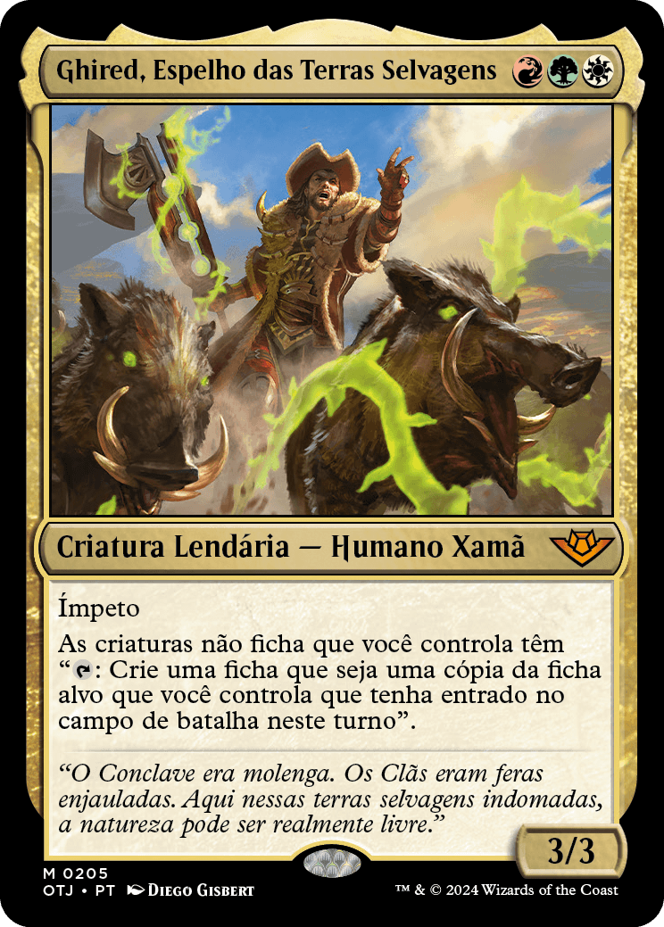 Ghired, Espelho das Terras Selvagens / Ghired, Mirror of the Wilds - Magic: The Gathering - MoxLand