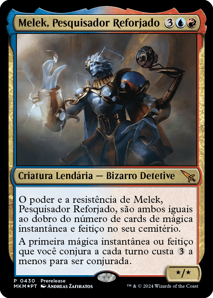 Melek, Pesquisador Reforjado / Melek, Reforged Researcher - Magic: The Gathering - MoxLand