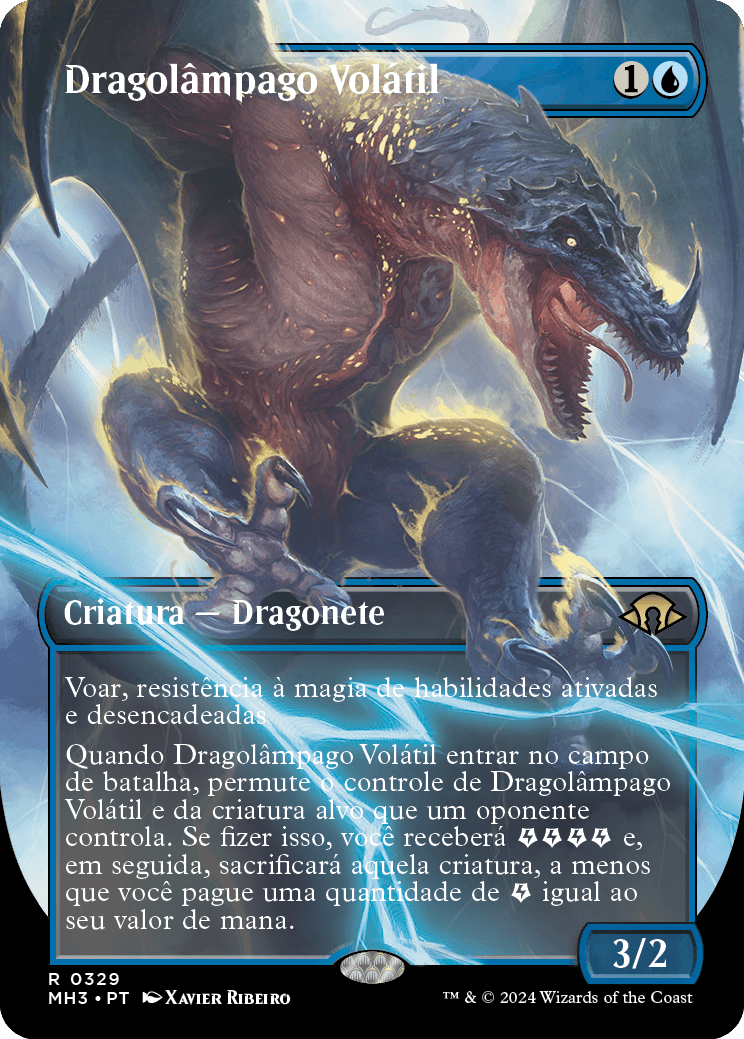 Dragolâmpago Volátil / Volatile Stormdrake - Magic: The Gathering - MoxLand