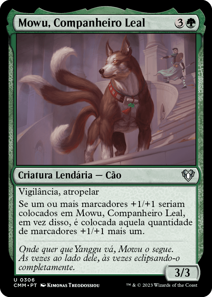 Mowu, Companheiro Leal / Mowu, Loyal Companion - Magic: The Gathering - MoxLand