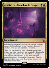 Análise das Manchas de Sangue / Blood Spatter Analysis - Magic: The Gathering - MoxLand