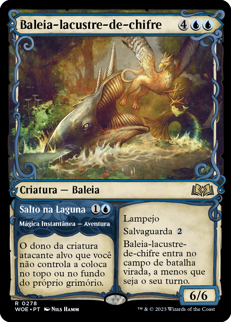 Baleia-lacustre-de-chifre / Horned Loch-Whale - Magic: The Gathering - MoxLand