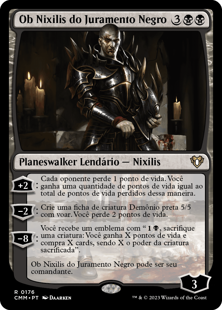 Ob Nixilis do Juramento Negro / Ob Nixilis of the Black Oath - Magic: The Gathering - MoxLand