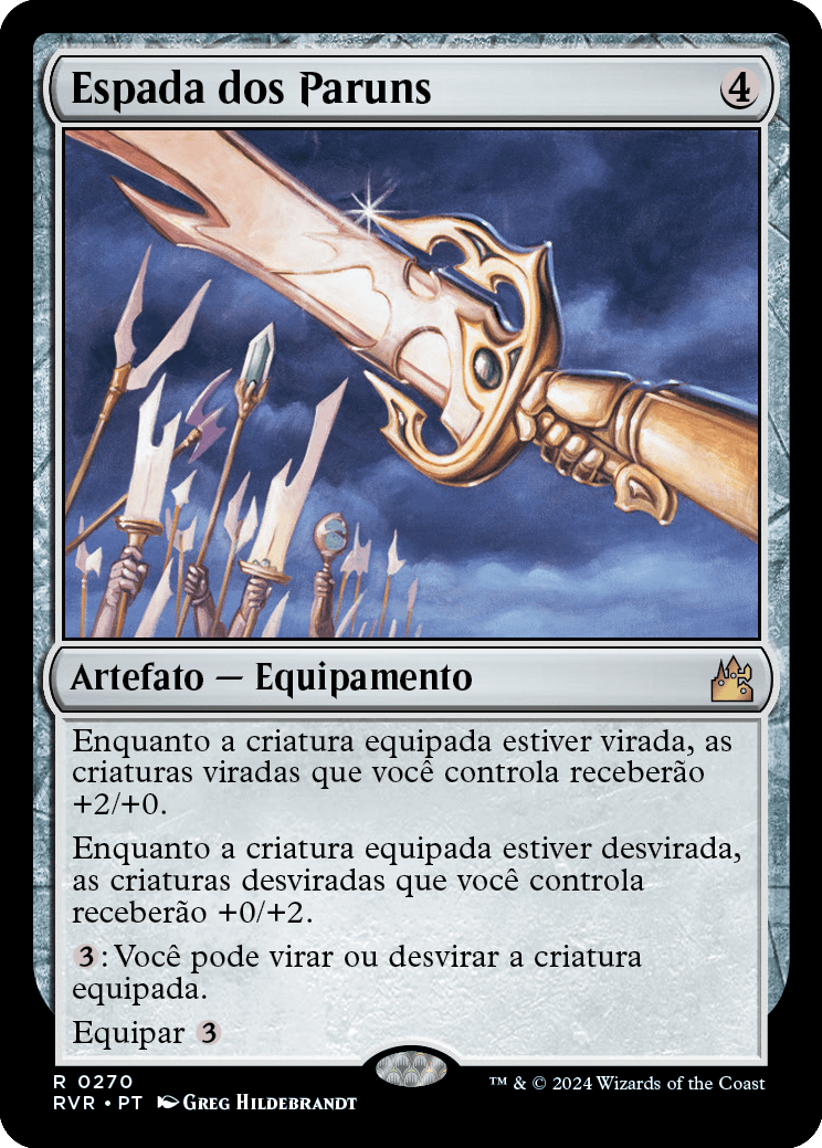 Espada dos Paruns / Sword of the Paruns - Magic: The Gathering - MoxLand