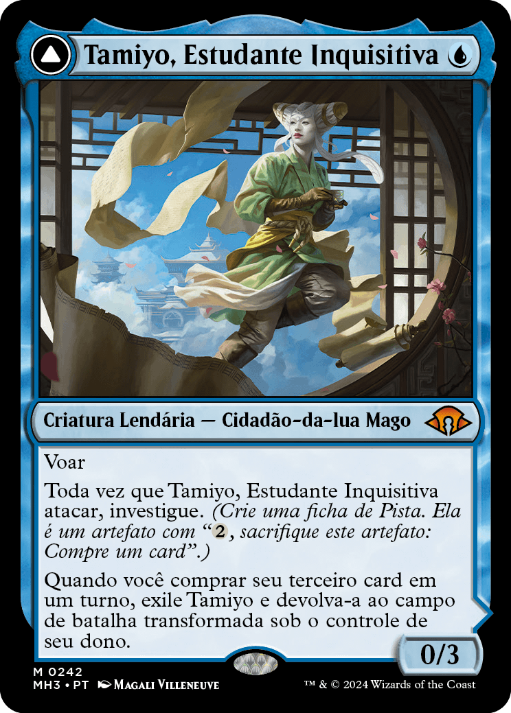 Tamiyo, Estudante Inquisitiva / Tamiyo, Inquisitive Student - Magic: The Gathering - MoxLand