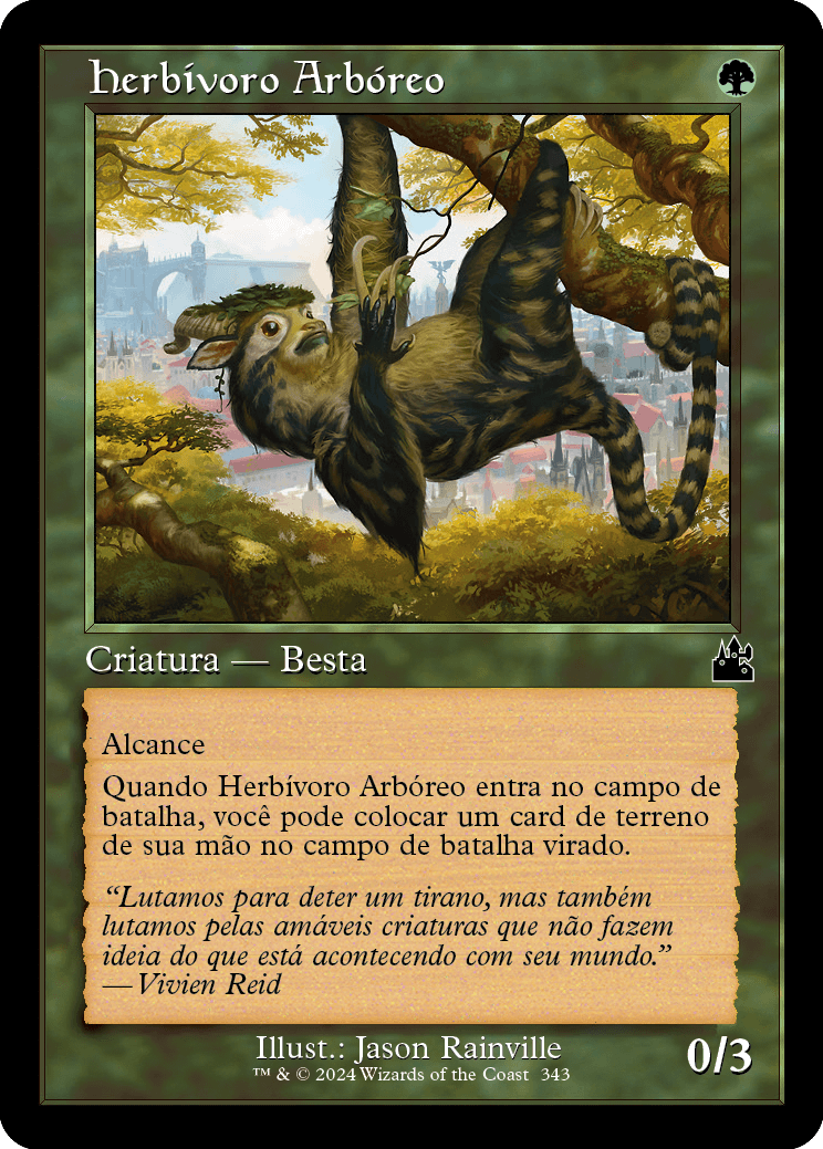 Herbívoro Arbóreo / Arboreal Grazer - Magic: The Gathering - MoxLand