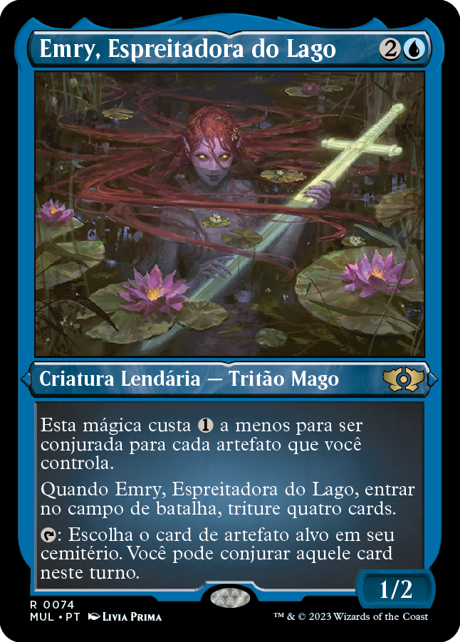 Emry, Espreitadora do Lago / Emry, Lurker of the Loch - Magic: The Gathering - MoxLand