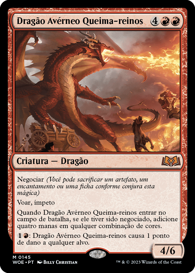 Dragão Avérneo Queima-reinos / Realm-Scorcher Hellkite - Magic: The Gathering - MoxLand