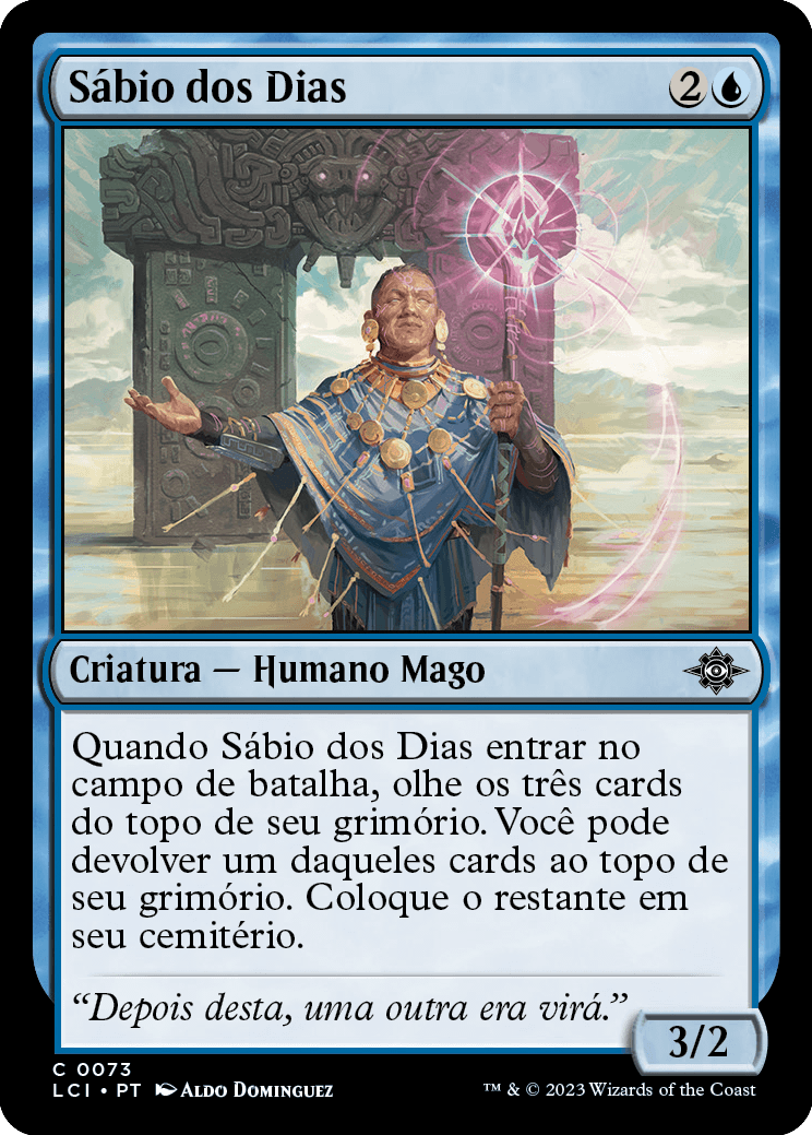 Sábio dos Dias / Sage of Days - Magic: The Gathering - MoxLand