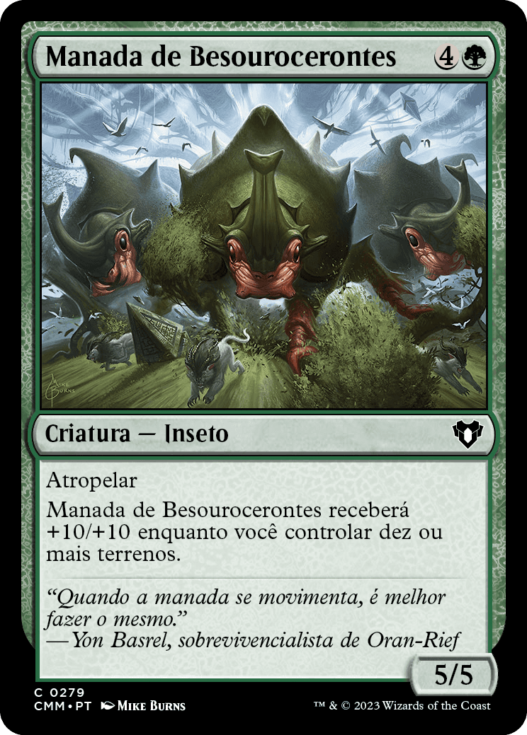 Manada de Besourocerontes / Crash of Rhino Beetles - Magic: The Gathering - MoxLand