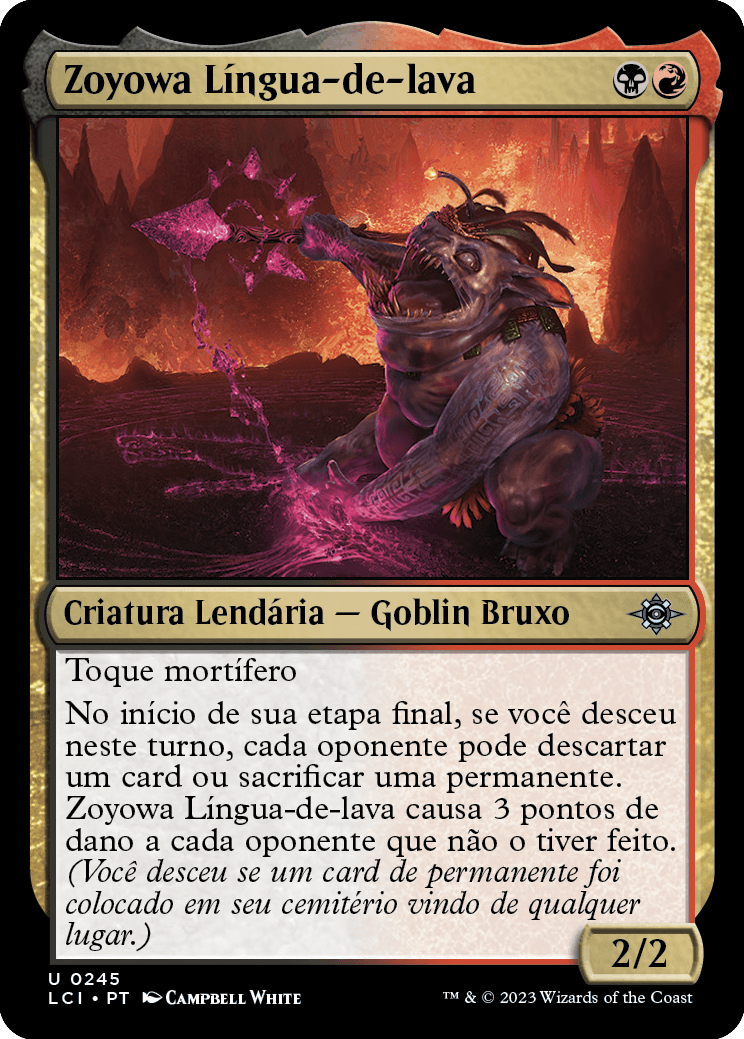 Zoyowa Língua-de-lava / Zoyowa Lava-Tongue - Magic: The Gathering - MoxLand