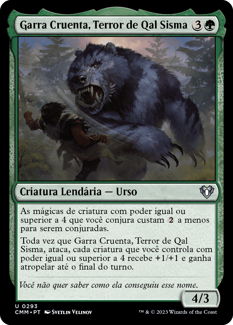 Garra Cruenta, Terror de Qal Sisma / Goreclaw, Terror of Qal Sisma - Magic: The Gathering - MoxLand