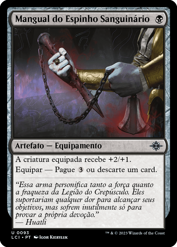 Mangual do Espinho Sanguinário / Bloodthorn Flail - Magic: The Gathering - MoxLand