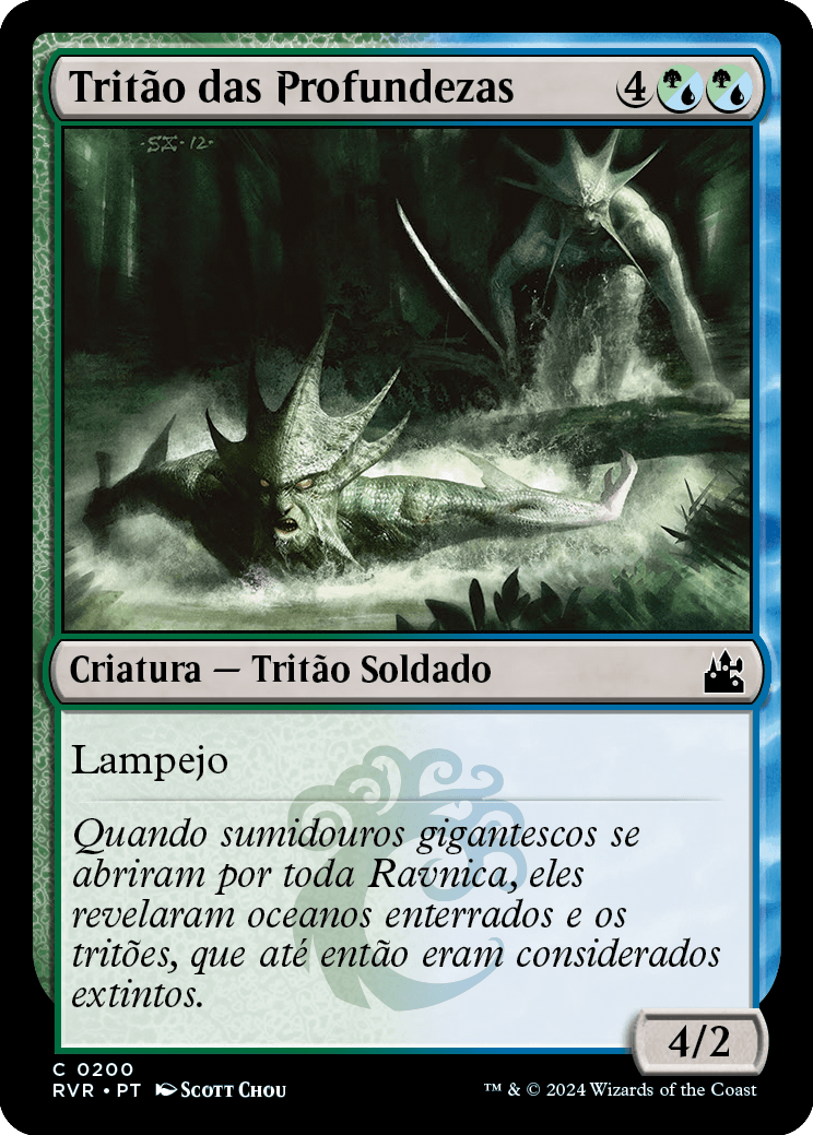 Tritão das Profundezas / Merfolk of the Depths - Magic: The Gathering - MoxLand