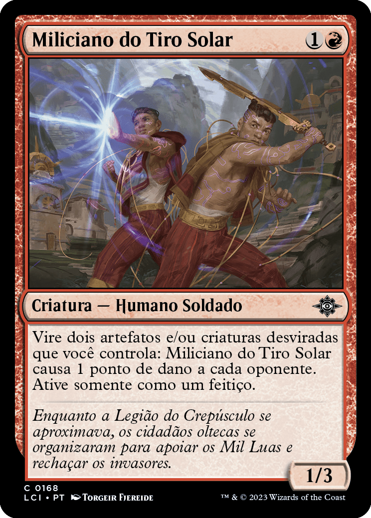 Miliciano do Tiro Solar / Sunshot Militia - Magic: The Gathering - MoxLand