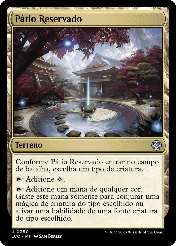 Pátio Reservado / Secluded Courtyard - Magic: The Gathering - MoxLand