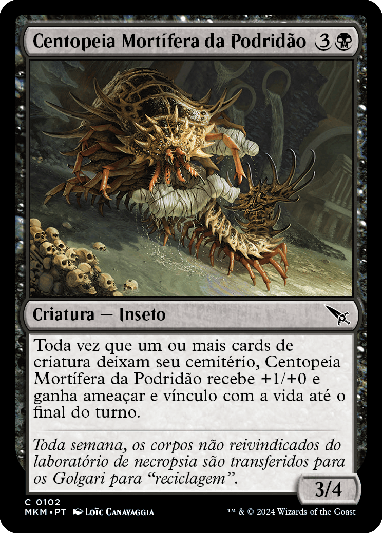 Centopeia Mortífera da Podridão / Rot Farm Mortipede - Magic: The Gathering - MoxLand