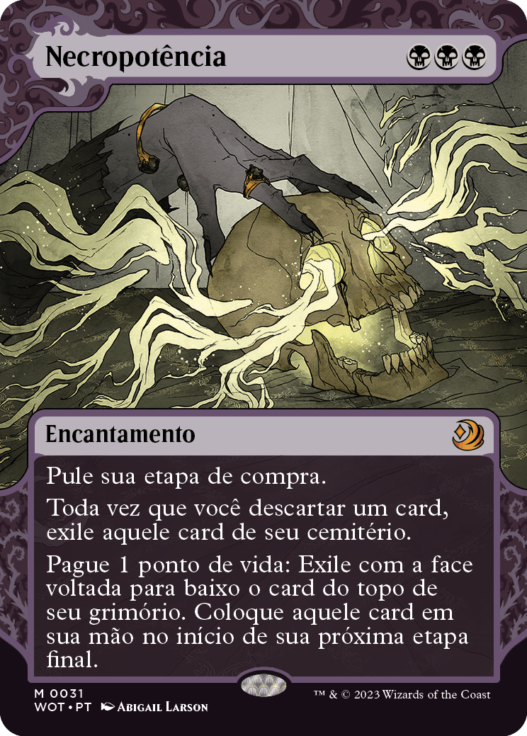 Necropotência / Necropotence - Magic: The Gathering - MoxLand