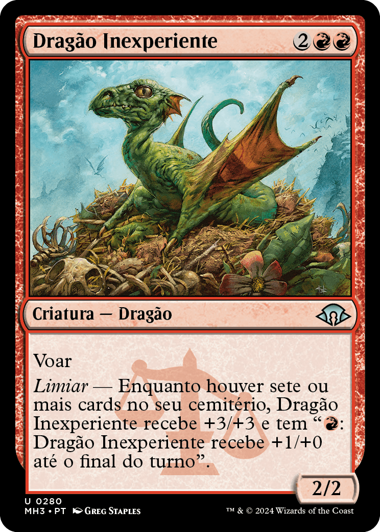 Dragão Inexperiente / Fledgling Dragon - Magic: The Gathering - MoxLand