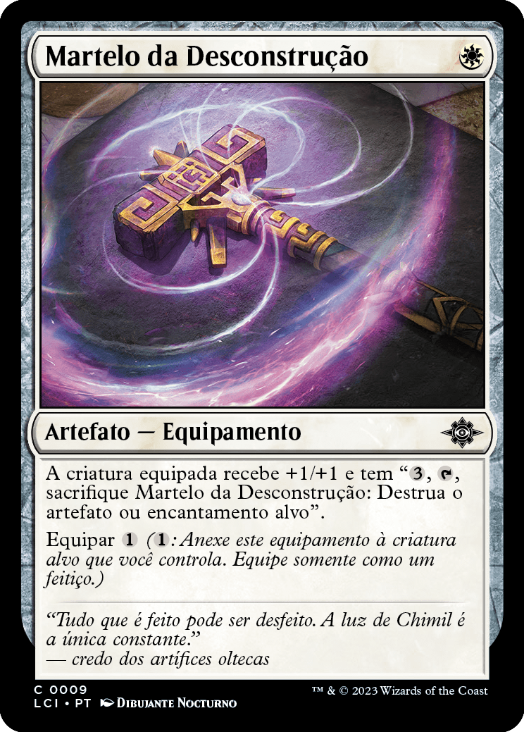 Martelo da Desconstrução / Deconstruction Hammer - Magic: The Gathering - MoxLand