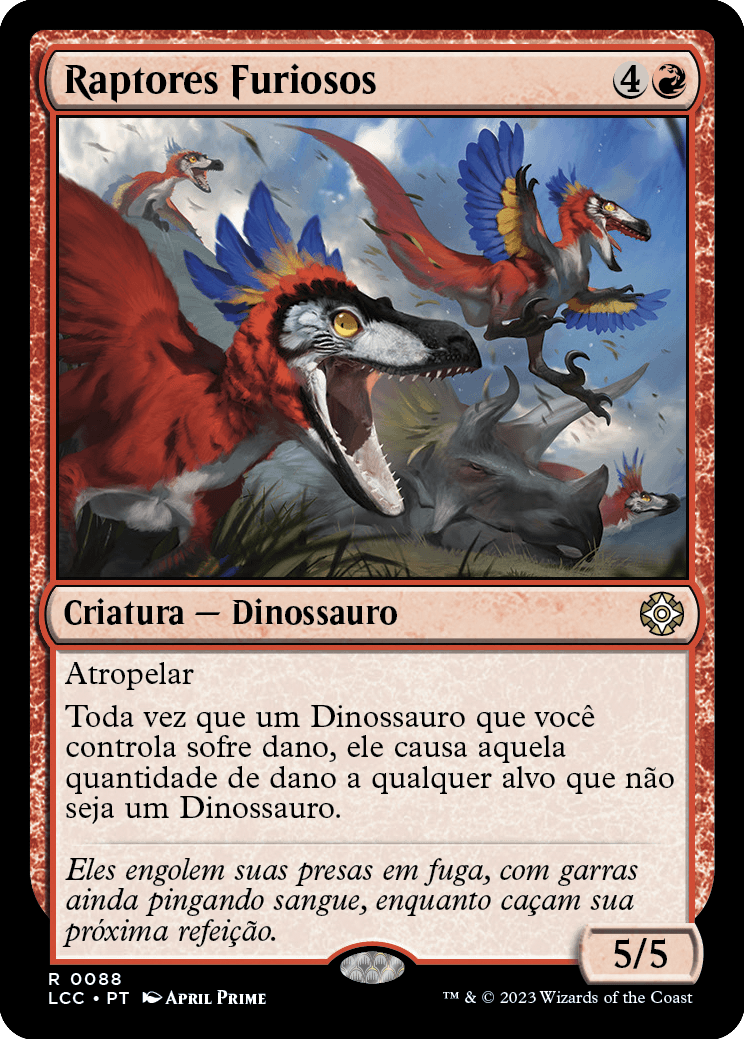 Raptores Furiosos / Wrathful Raptors - Magic: The Gathering - MoxLand