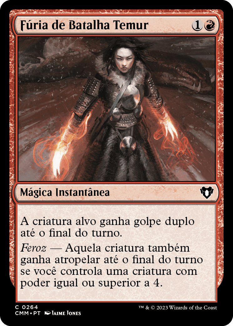 Fúria de Batalha Temur / Temur Battle Rage - Magic: The Gathering - MoxLand