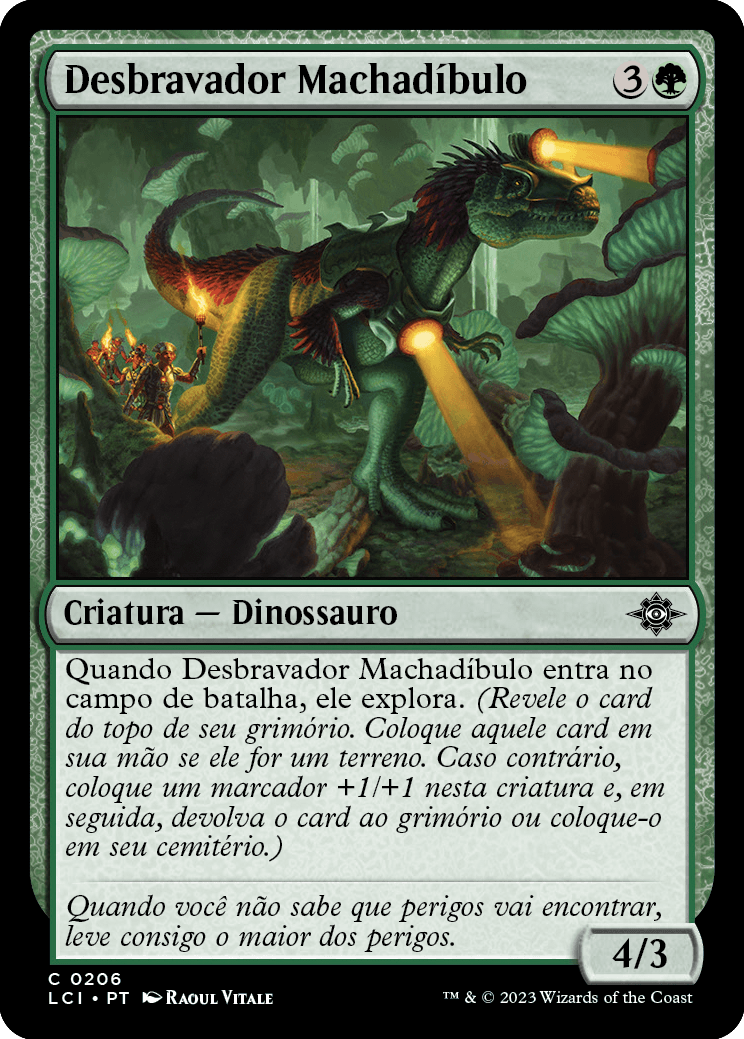 Desbravador Machadíbulo / Pathfinding Axejaw - Magic: The Gathering - MoxLand