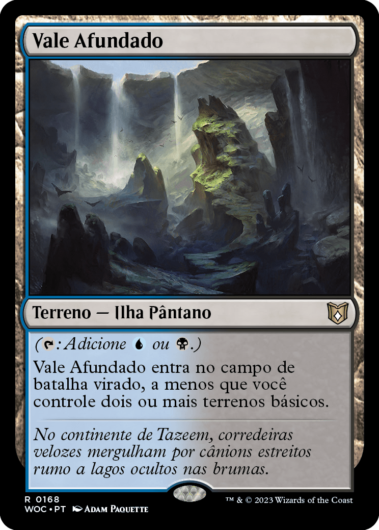 Vale Afundado / Sunken Hollow - Magic: The Gathering - MoxLand