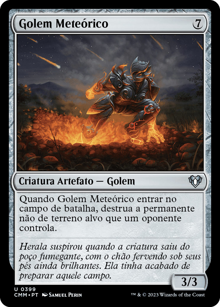 Golem Meteórico / Meteor Golem - Magic: The Gathering - MoxLand