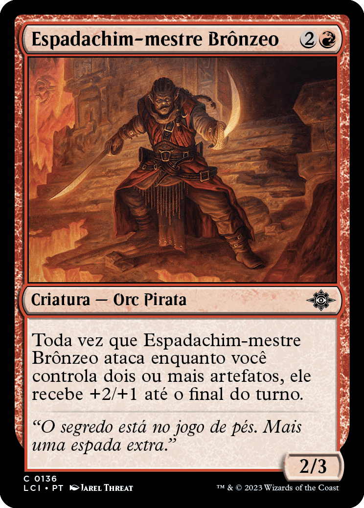 Espadachim-mestre Brônzeo / Brazen Blademaster - Magic: The Gathering - MoxLand