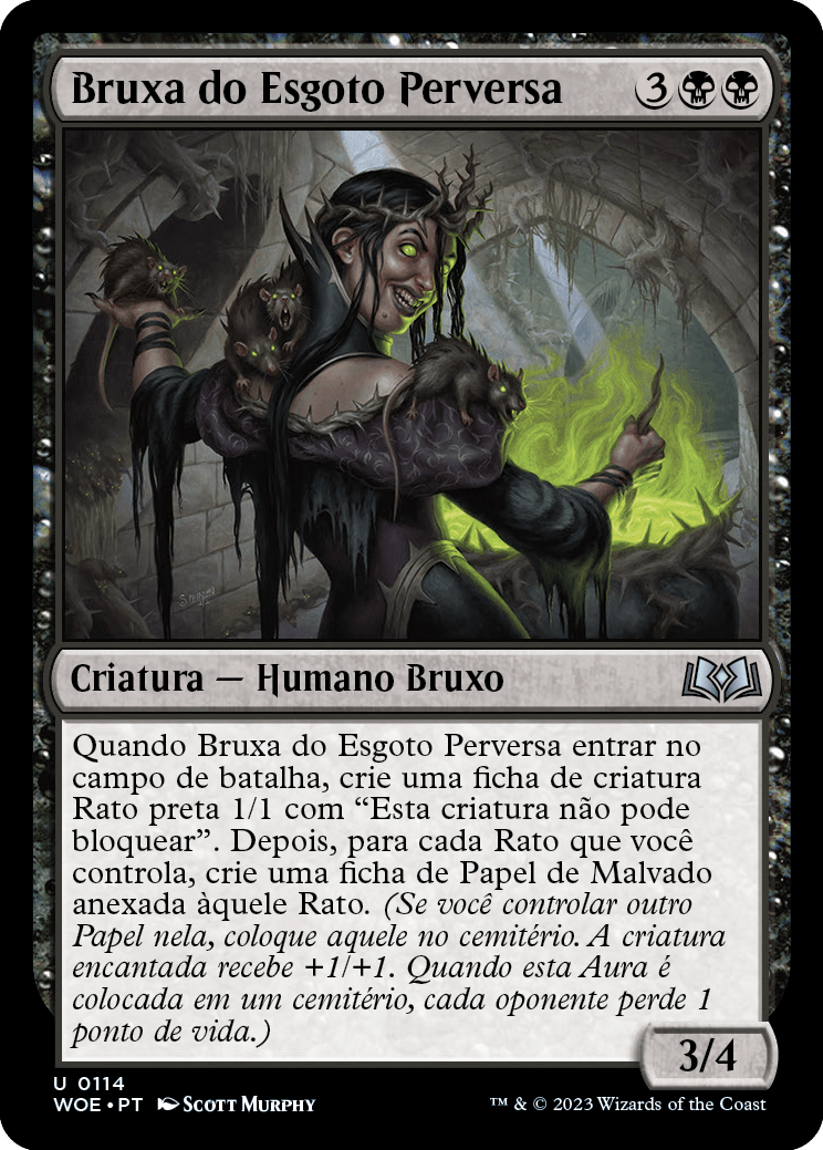 Bruxa do Esgoto Perversa / Twisted Sewer-Witch - Magic: The Gathering - MoxLand