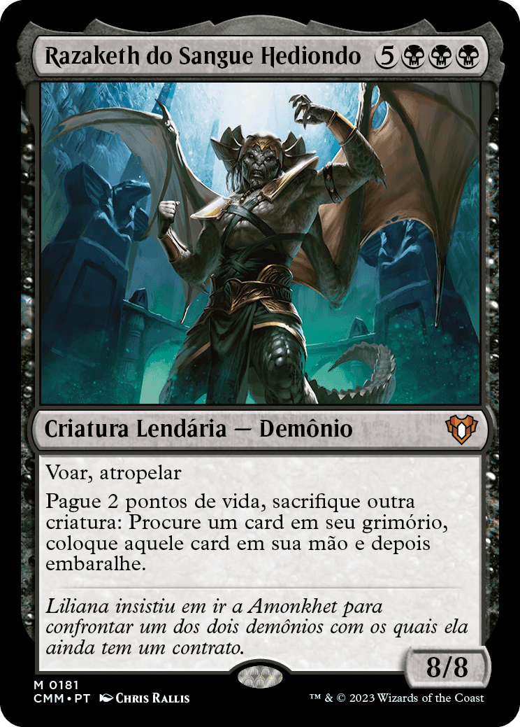 Razaketh do Sangue Hediondo / Razaketh, the Foulblooded - Magic: The Gathering - MoxLand