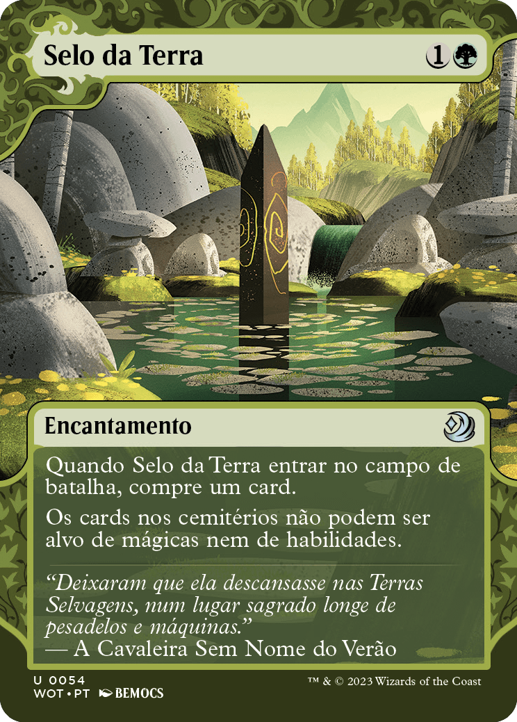 Selo da Terra / Ground Seal - Magic: The Gathering - MoxLand