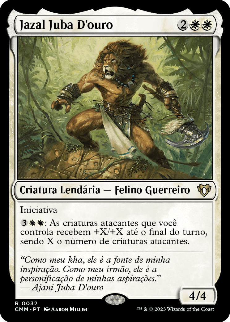 Jazal Juba D'ouro / Jazal Goldmane - Magic: The Gathering - MoxLand