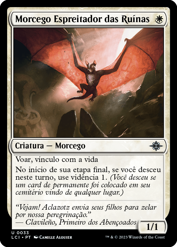 Morcego Espreitador das Ruínas / Ruin-Lurker Bat - Magic: The Gathering - MoxLand