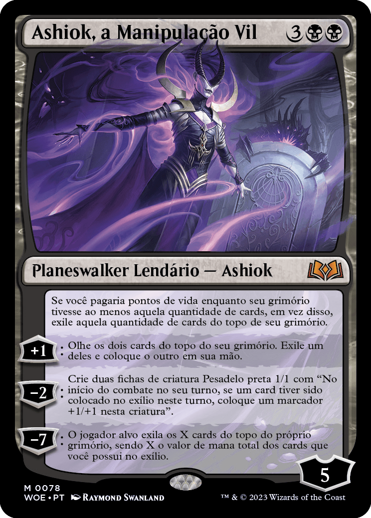 Ashiok, a Manipulação Vil / Ashiok, Wicked Manipulator - Magic: The Gathering - MoxLand