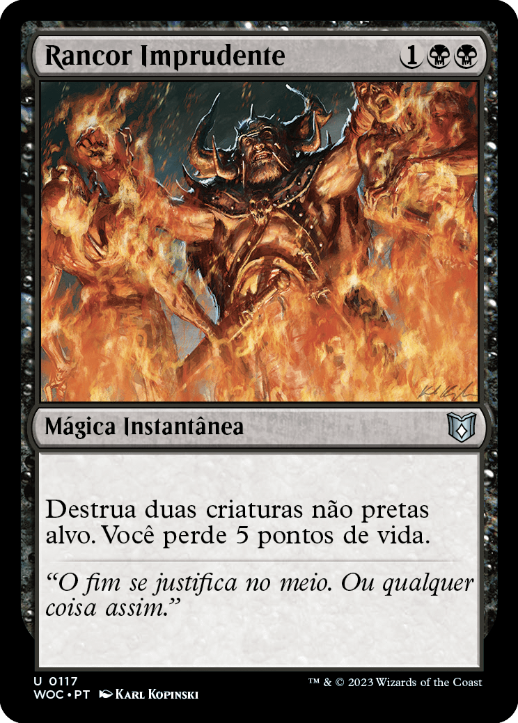 Rancor Imprudente / Reckless Spite - Magic: The Gathering - MoxLand