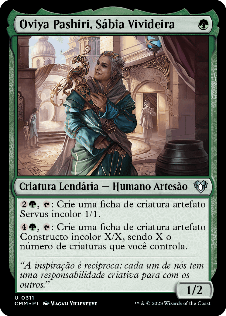 Oviya Pashiri, Sábia Vivideira / Oviya Pashiri, Sage Lifecrafter - Magic: The Gathering - MoxLand