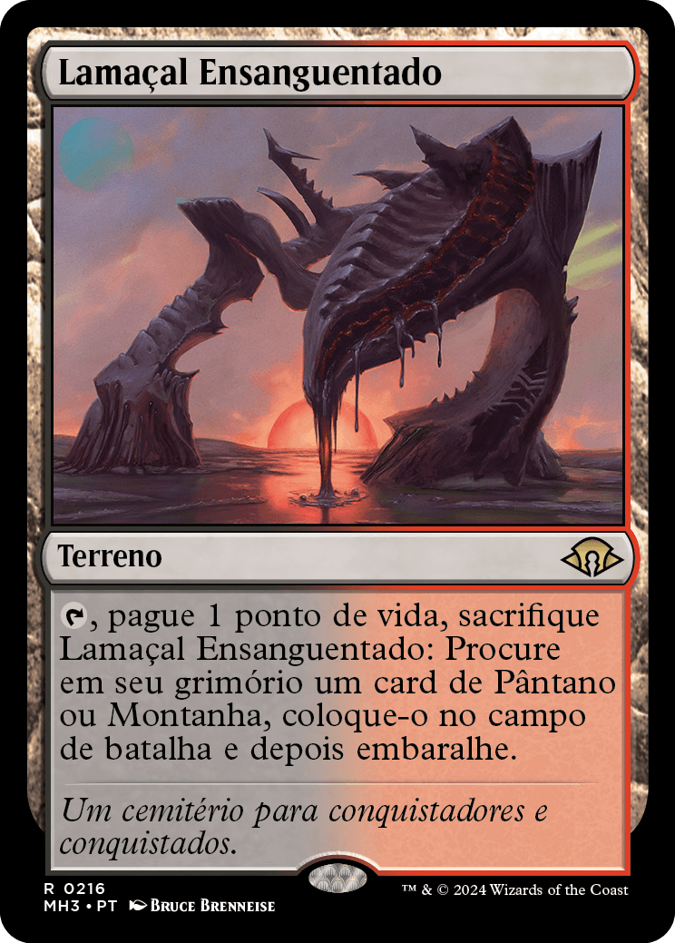 Lamaçal Ensanguentado / Bloodstained Mire - Magic: The Gathering - MoxLand
