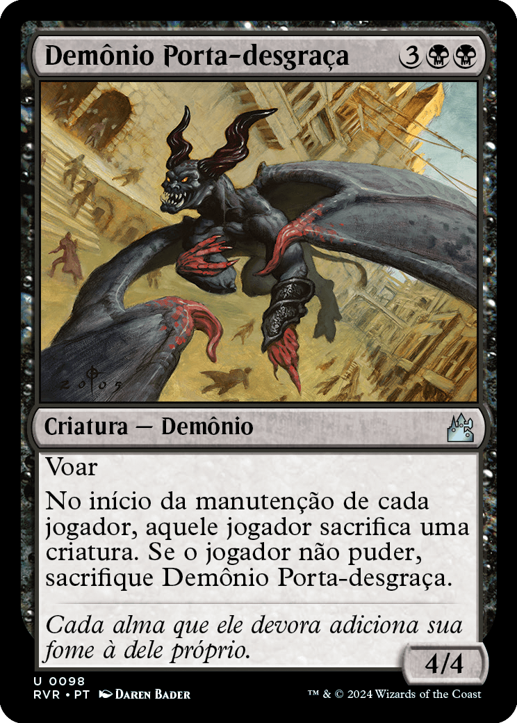 Demônio Porta-desgraça / Woebringer Demon - Magic: The Gathering - MoxLand