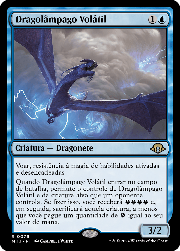 Dragolâmpago Volátil / Volatile Stormdrake - Magic: The Gathering - MoxLand