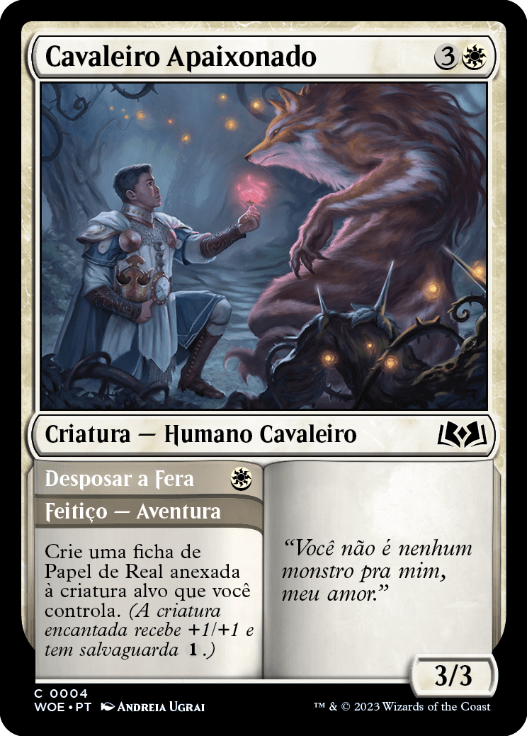 Cavaleiro Apaixonado / Besotted Knight - Magic: The Gathering - MoxLand