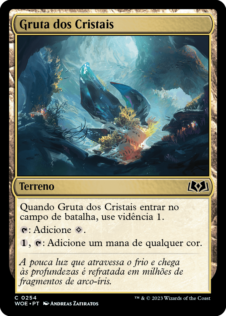 Gruta dos Cristais / Crystal Grotto - Magic: The Gathering - MoxLand