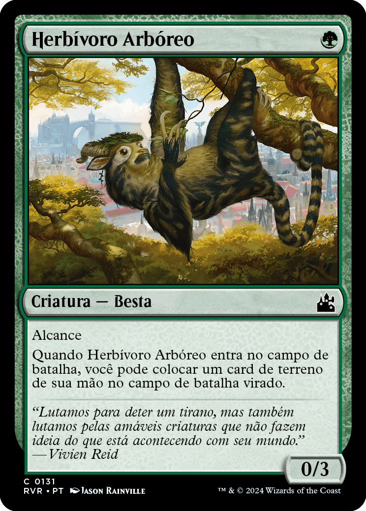 Herbívoro Arbóreo / Arboreal Grazer - Magic: The Gathering - MoxLand