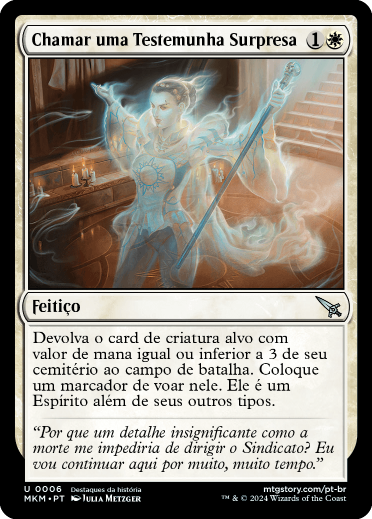 Chamar uma Testemunha Surpresa / Call a Surprise Witness - Magic: The Gathering - MoxLand