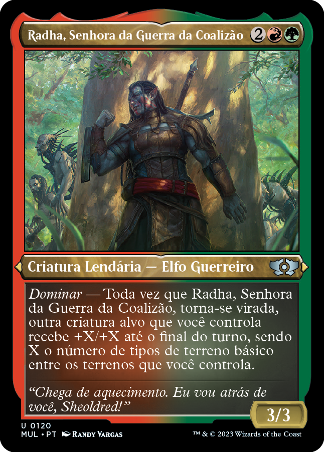 Radha, Senhora da Guerra da Coalizão / Radha, Coalition Warlord - Magic: The Gathering - MoxLand