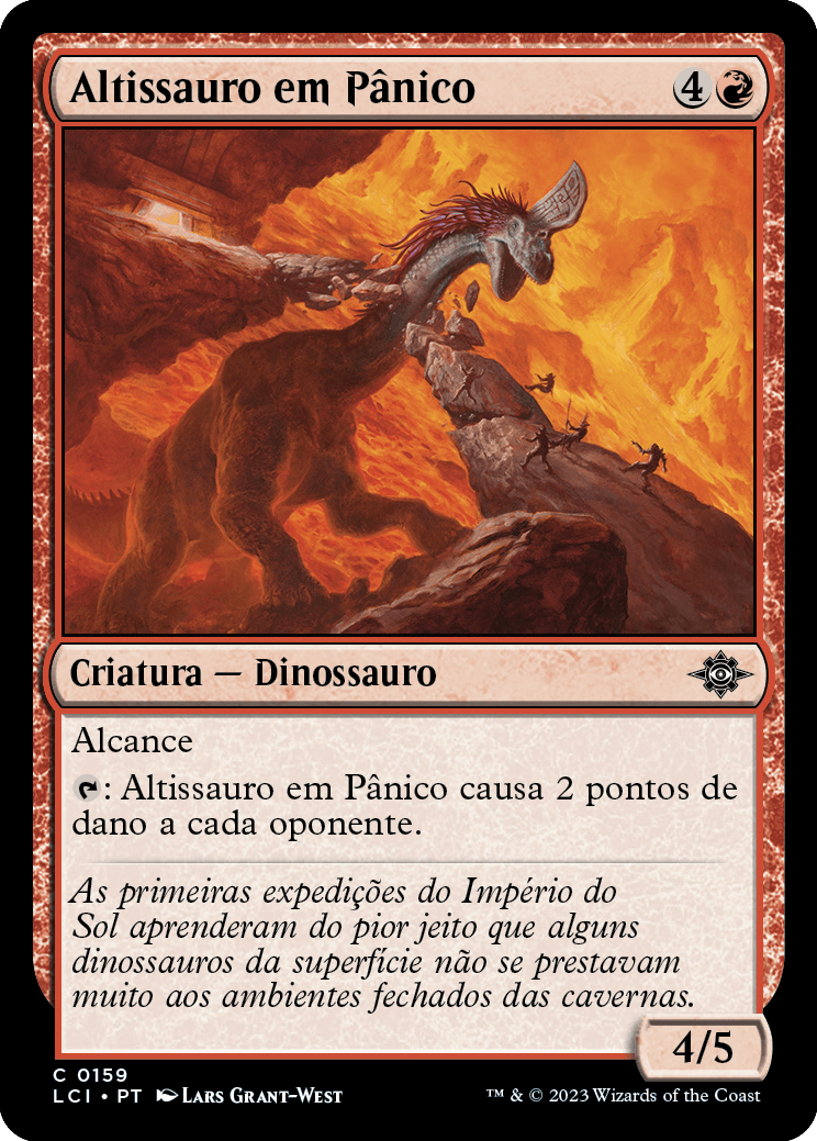 Altissauro em Pânico / Panicked Altisaur - Magic: The Gathering - MoxLand