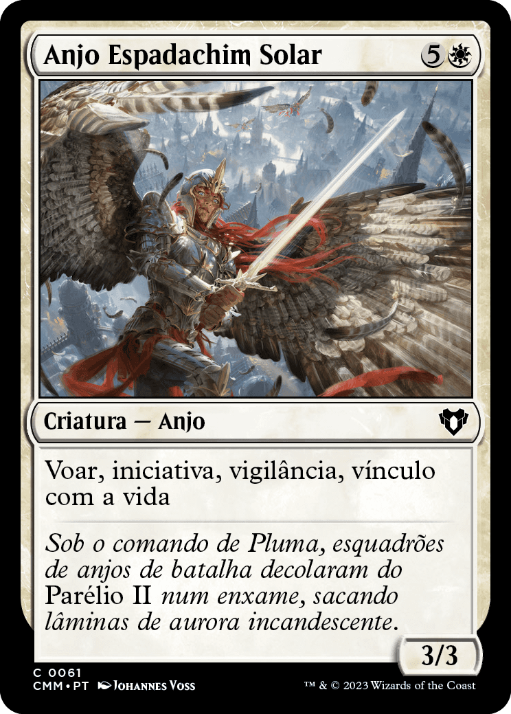 Anjo Espadachim Solar / Sunblade Angel - Magic: The Gathering - MoxLand