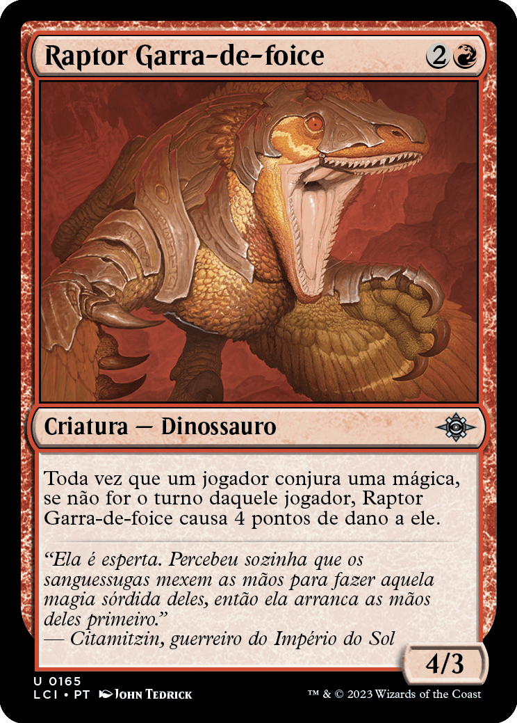 Raptor Garra-de-foice / Scytheclaw Raptor - Magic: The Gathering - MoxLand